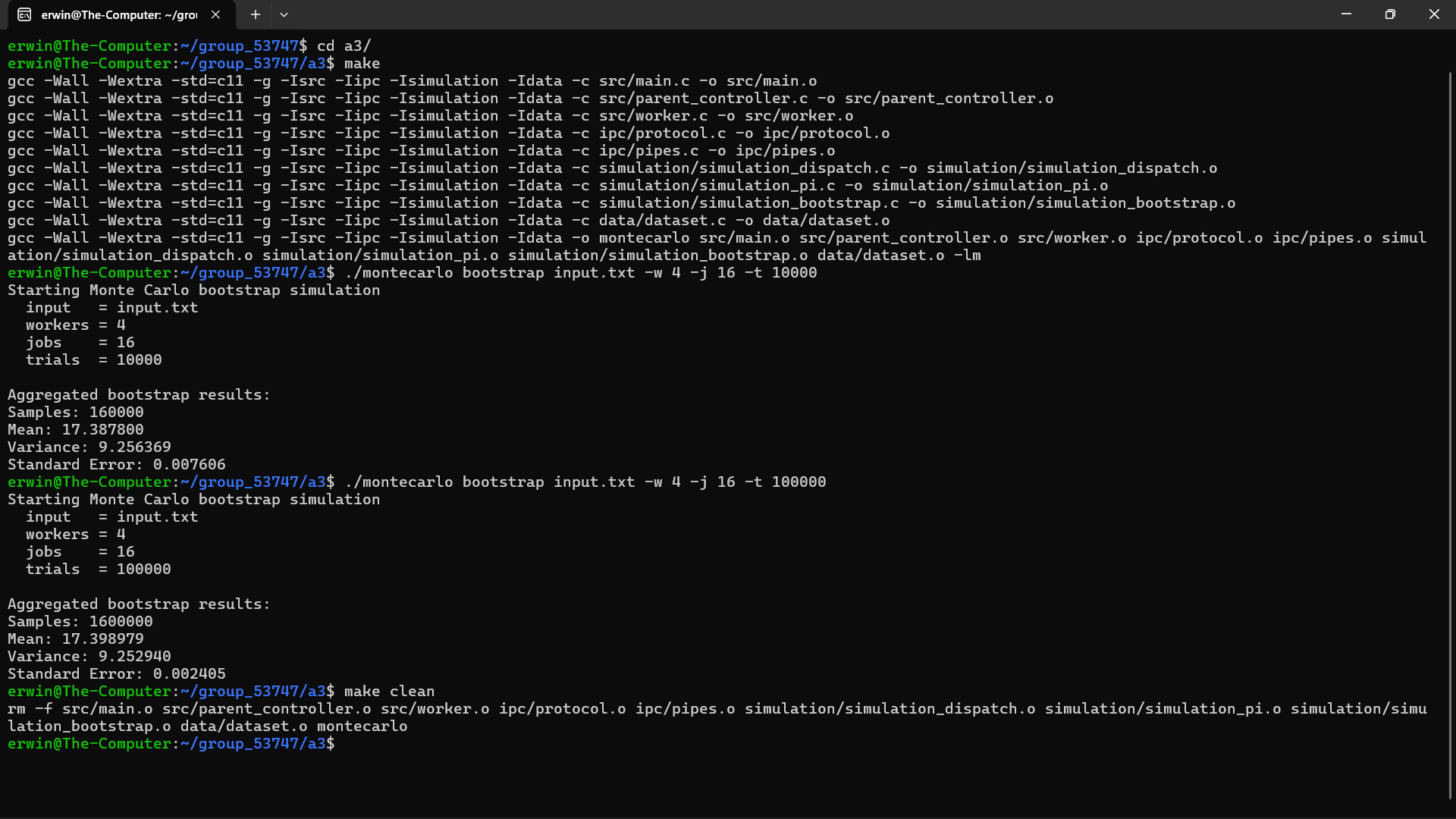 Parallel Monte Carlo Simulation Engine